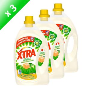 LESSIVE XTRA Total Aloe Vera & Savon de Marseille 4L (x3)