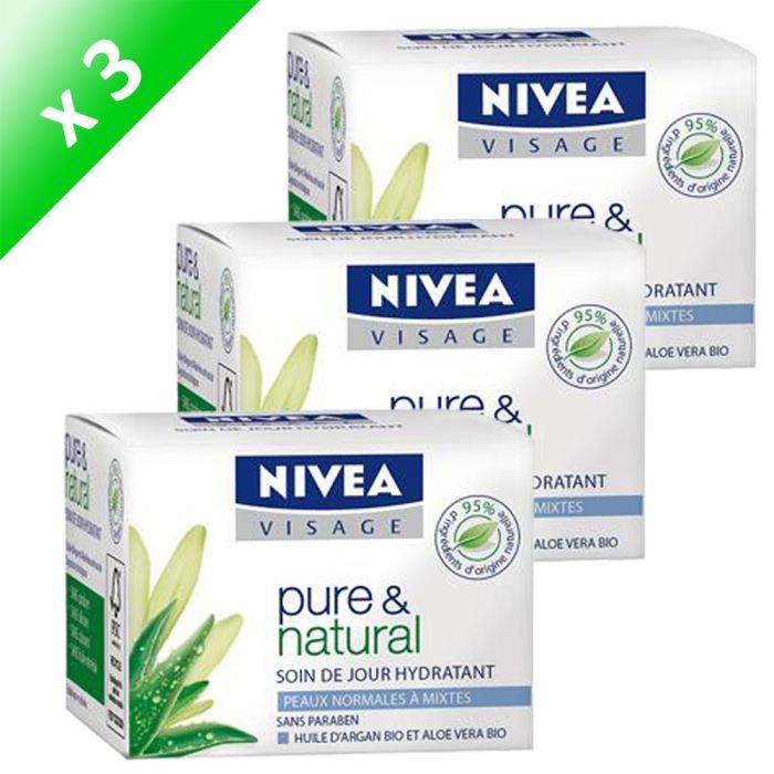 Nivea Pure Et Natural Soin De Jour Hydratant