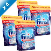 DÉSODOR. LAVE-VAISSELLE FINISH Tout en 1 Regular Format Familial x65 (x4) DÉSODOR. LAVE-VAISSELLE FINISH Tout en 1 Regular Format Familial x65 (x4)