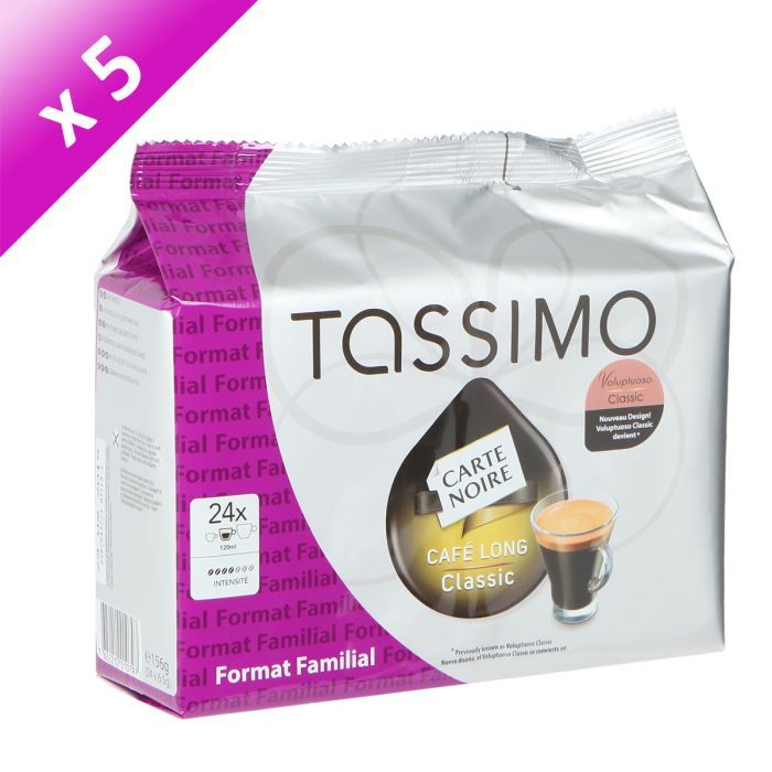 TASSIMO CARTE NOIRE Café long classic 5x24 Tdiscs Achat / Vente café