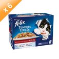 REPAS POUR ANIMAUX FELIX Effilés en gelée 12X100G