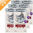 REPAS POUR ANIMAUX CASINO CROQ Croquettes Boeuf Chat 2kg X6
