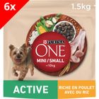  PURINA ONE Croquette Chien Poulet 1,5Kg (x6)