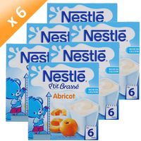 NESTLE Ptit Brassé Abricot 4x100g (x6) NESTLE Ptit Brassé Abricot 4x100g (x6)