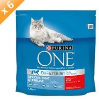 REPAS POUR ANIMAUX PURINA ONE Spécial Chat Stérilisé Boeuf 6x1.5Kg