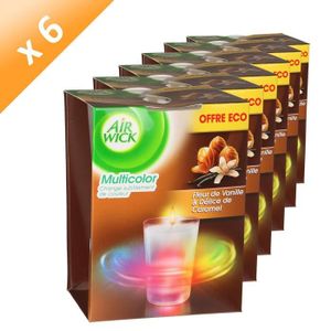 DÉSODORISANT INTÉRIEUR AIRWICK Bougies Led Fleur de Vanille&Caramel (x6) DÉSODORISANT INTÉRIEUR AIRWICK Bougies Led Fleur de Vanille&Caramel (x6)