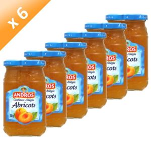 CONFITURE - MARMELADE ANDROS Confiture allegée Abricot 350g x6
