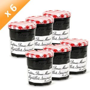CONFITURE - MARMELADE BONNE MAMAN Confiture Myrtille 370g  (x6)