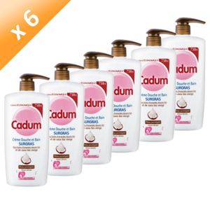 GEL - CREME DOUCHE CADUM Douche et Bain Surgras Coco 750ml (x6) GEL - CREME DOUCHE CADUM Douche et Bain Surgras Coco 750ml (x6)
