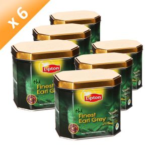THÉ LIPTON Coffret thé Earl Grey 200g (x6) THÉ LIPTON Coffret thé Earl Grey 200g (x6)