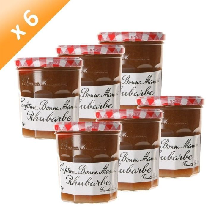 BONNE MAMAN Confiture Rhubarbe 370g (x6) Achat / Vente confiture