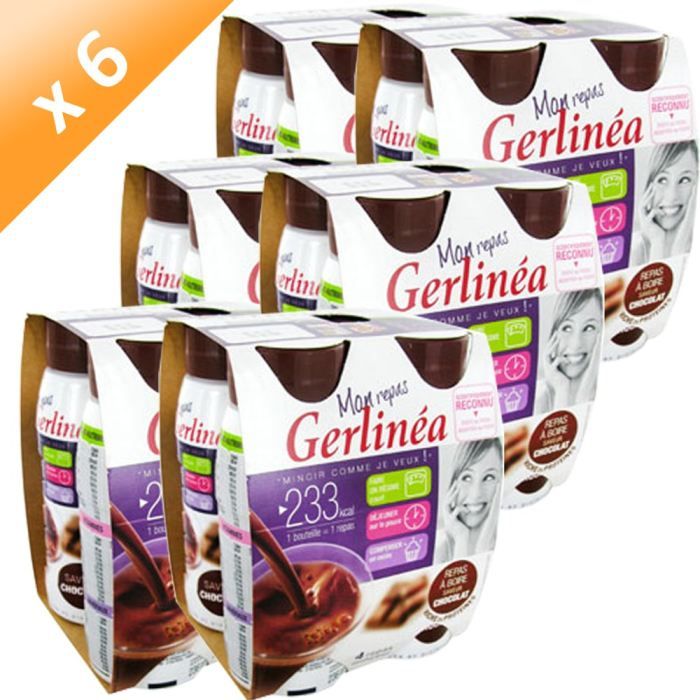 GERLINEA Repas Minceur Chocolat 4x236 ml (x6) - Achat ...