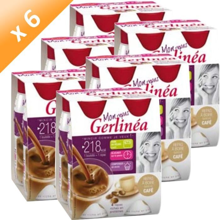 GERLINEA Repas à boire saveur Café (x6) - Achat / Vente GERLINEA Repas à boire saveur Café (x6) - Achat / Vente