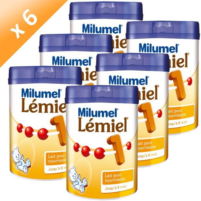 MILUMEL Lémiel 1er Age Lait en Poudre 6x900g Achat / Vente lait bébé MILUMEL Lémiel 1er Age