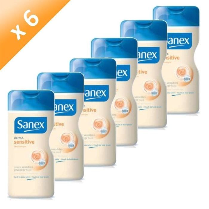 SANEX Gel Douche Dermo Sensitive 750ml x6 Achat Vente Gel Cr me 