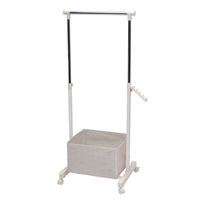 PORTE-MANTEAU - PATÈRE  Portant à roulette blanc