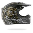 CASQUE - PIECE DETACHEE CASQUE Stormer Casque Cross Force Noir-Or