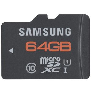 CARTE MÉMOIRE SAMSUNG Micro SDXC Plus 64 Go - Classe 10 CARTE MÉMOIRE SAMSUNG Micro SDXC Plus 64 Go - Classe 10