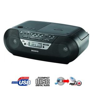 RADIO CASSETTE / CD SONY ZS-RS09CP Black