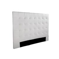 SOGNO Tête de lit capitonnée 160 cm PU blanc SOGNO Tête de lit capitonnée 160 cm PU blanc