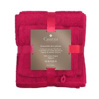 SERVIETTES DE BAIN CASATXU Set 4 Pièces MYSTIC PINK