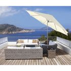 PARASOL - OMBRAGE  Parasol 3 m Acier et Alu écru