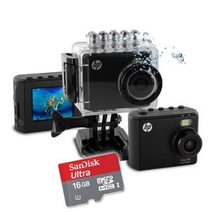 CAMÉSCOPE NUMÉRIQUE HP AC-150 Caméra Sport + Carte Micro SD 16 Go CAMÉSCOPE NUMÉRIQUE HP AC-150 Caméra Sport + Carte Micro SD 16 Go