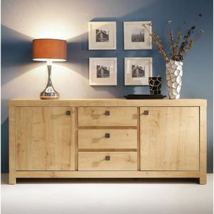BUFFET - BAHUT INDIGO Enfilade 165cm coloris chêne naturel BUFFET - BAHUT INDIGO Enfilade 165cm coloris chêne naturel