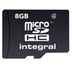 CARTE MEMOIRE Integral carte MicroSD 8 Go classe 4