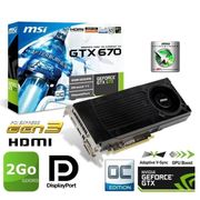 CARTE GRAPHIQUE MSI GTX670 2Go GDDR5 OC