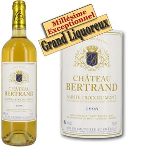 VIN BLANC Château Bertrand Sainte Croix du Mont 1998
