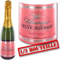CHAMPAGNE 1/2 Bouteille Veuve Doussot Brut Rosé