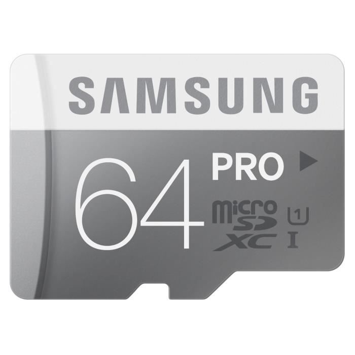 MicroSD 64 Go PRO Classe 10 Achat carte mémoire pas cher, avis et