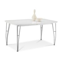 TABLE A MANGER AVEC OU SANS CHAISE - RALLONGE AMSTERDAM Table à manger Blanc