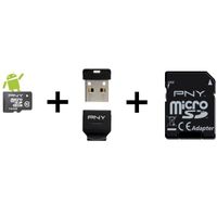 PNY Kit Android MicroSDHC/XC 16Go PNY Kit Android MicroSDHC/XC 16Go