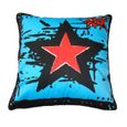 COUSSIN - HOUSSE DE COUSSIN  COUSSIN LONDON STAR BLEU
