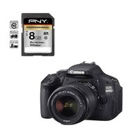 APPAREIL PHOTO NUMERIQUE Reflex CANON EOS 600D + 18-55mm + SD 8 Go