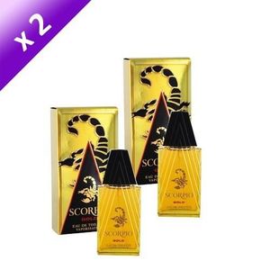 EAU DE TOILETTE SCORPIO Eau de Toilette Gold 75ml (x2) EAU DE TOILETTE SCORPIO Eau de Toilette Gold 75ml (x2)
