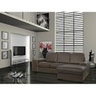 CANAPE - SOFA - BANQUETTE ALESSANDRA Canapé cuir d'angle droit chocolat