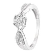 BAGUE - CHEVALIERE OR & CARAT Bague Femme