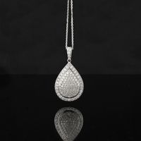 CHAINE DE CHEVILLE LE DIAMANTAIRE Collier Larme Somptueuse Femme