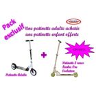  Patinette 2 roues + Patinette Adulte