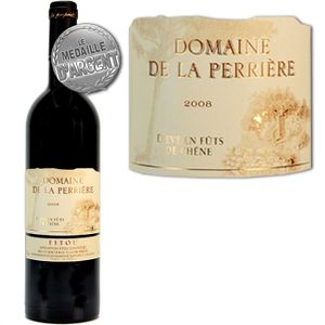 VIN ROUGE Domaine de la Perrière 2008