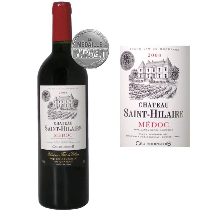 Château Saint Hilaire Médoc 2008 Achat / Vente vin rouge Ch. Saint