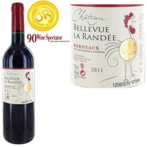 VIN ROUGE Château Bellevue La Randée Bordeaux 2011 x1 VIN ROUGE Château Bellevue La Randée Bordeaux 2011 x1
