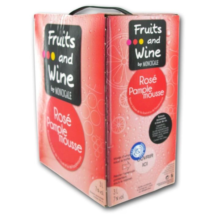 Fruits and Wine MoncigaleVin Pamplemousse BIB® 3L Achat / Vente