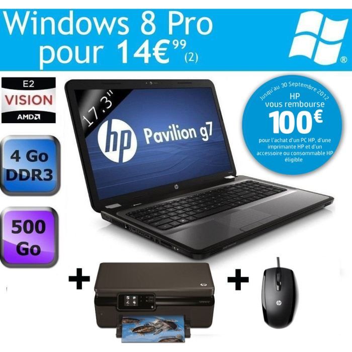 HP Pavilion g7 1324sf + Photosmart 5510 + souris