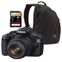APPAREIL PHOTO NUMERIQUE CANON EOS 1100D + EF-S 18-55mm + DCB308 + SD
