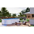 PISCINE COMPLETE - KIT PISCINE Piscine ovale 6.10m x 3.75m x 1.20m "Série Eco"