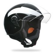 CASQUE AMX Casque Jet ECO Noir Brillant